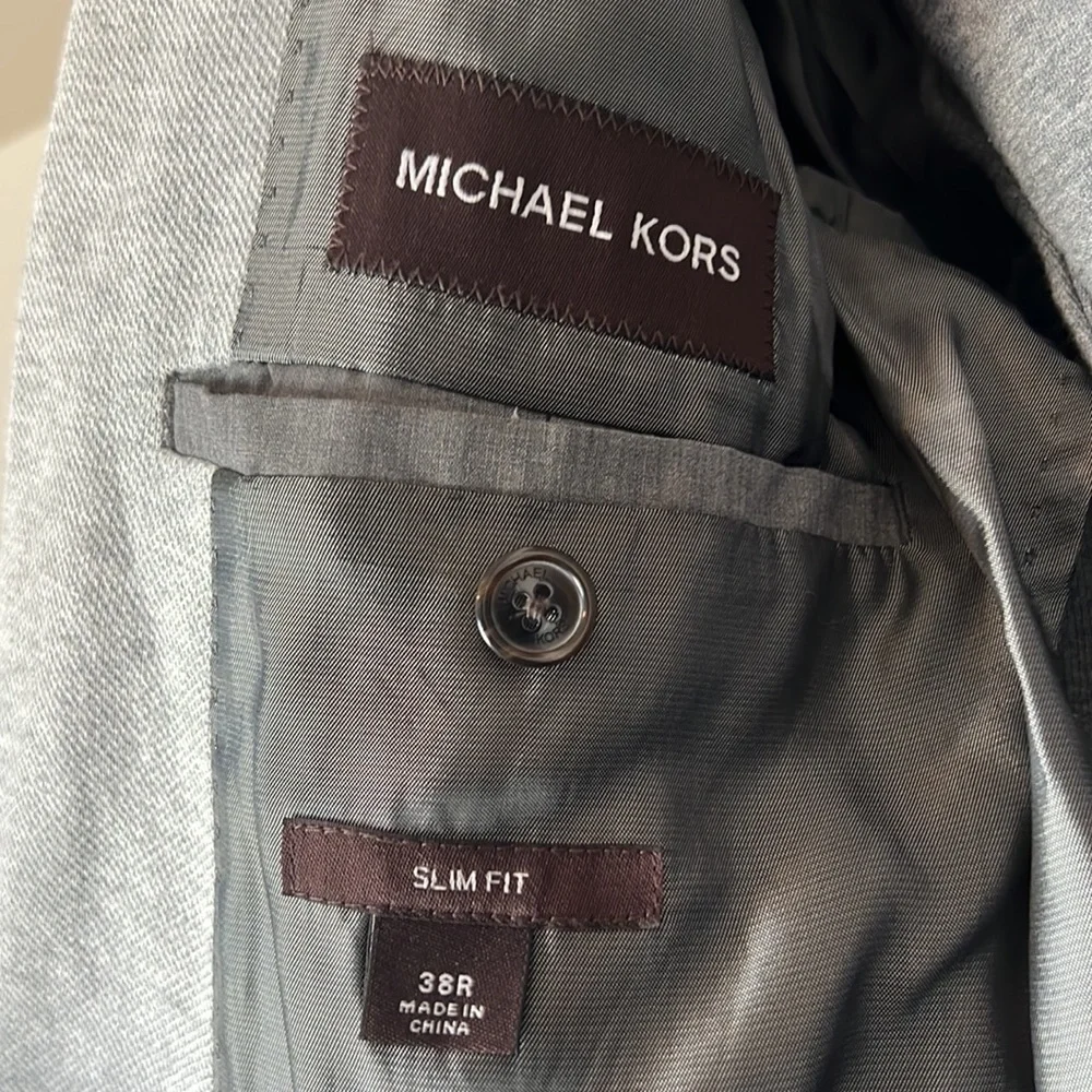Michael Kors Slim Fit Knit Blazer Sport Coat Men’s 38R Gray